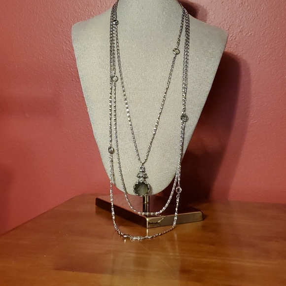 Victorian Repro Inverted Glass Cameo Necklace - Picture 3 of 6